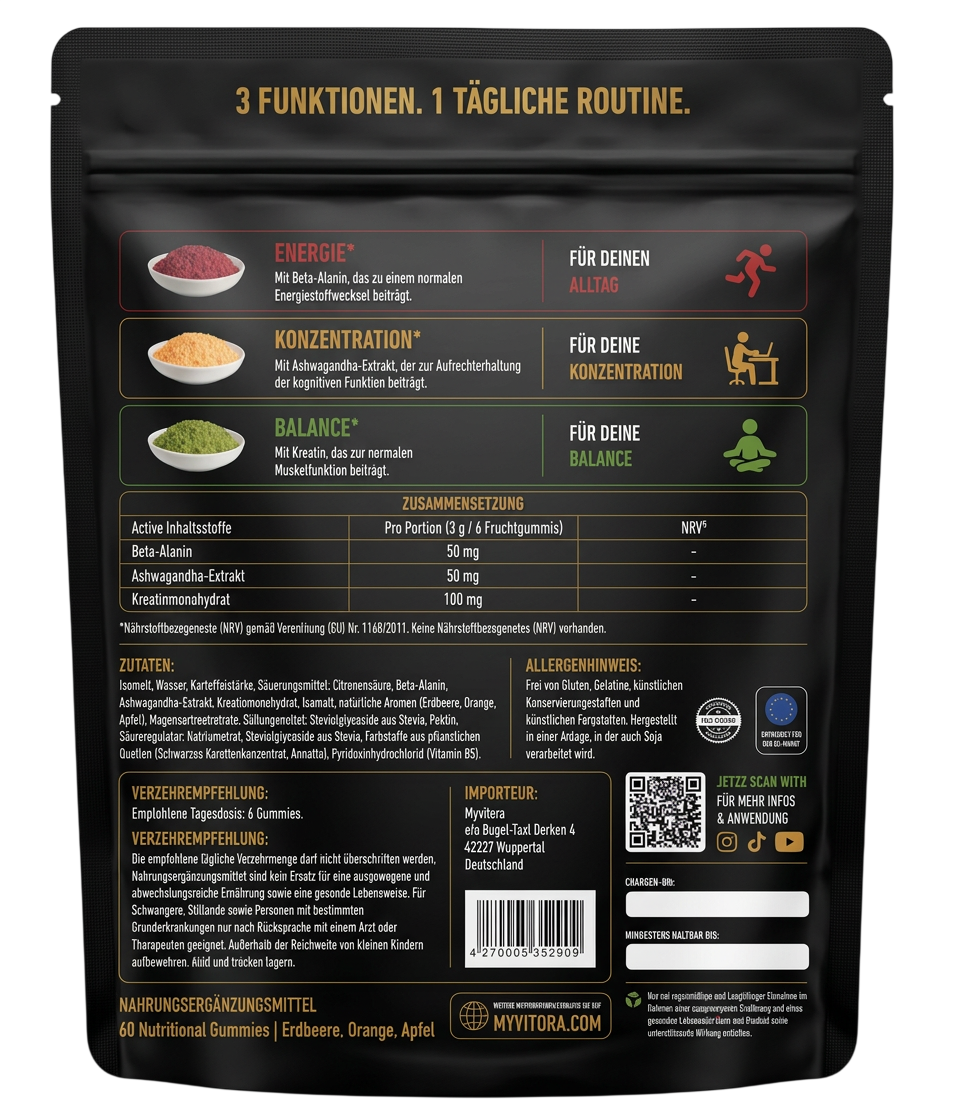 MyVITORA™ - Energy, Focus & Balance Gummies